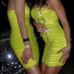 Bebe Rhinestone party dress